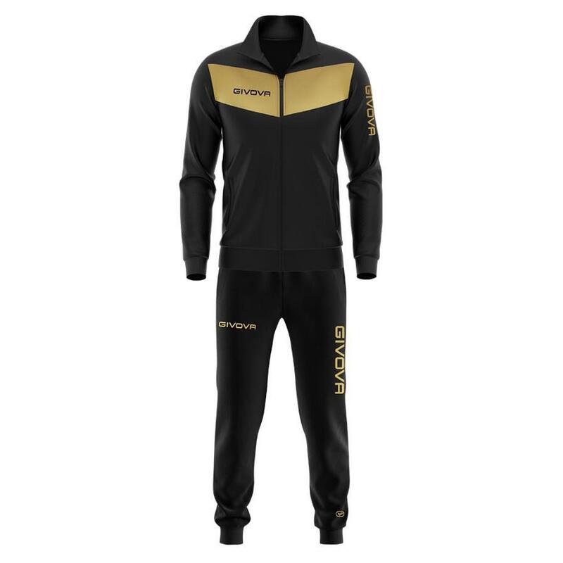 Survêtement Full Zip Homme - Givova or et noir