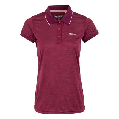 Maglietta Con Colletto Polo Donna Regatta Remex II Pink Potion Tinta Unita