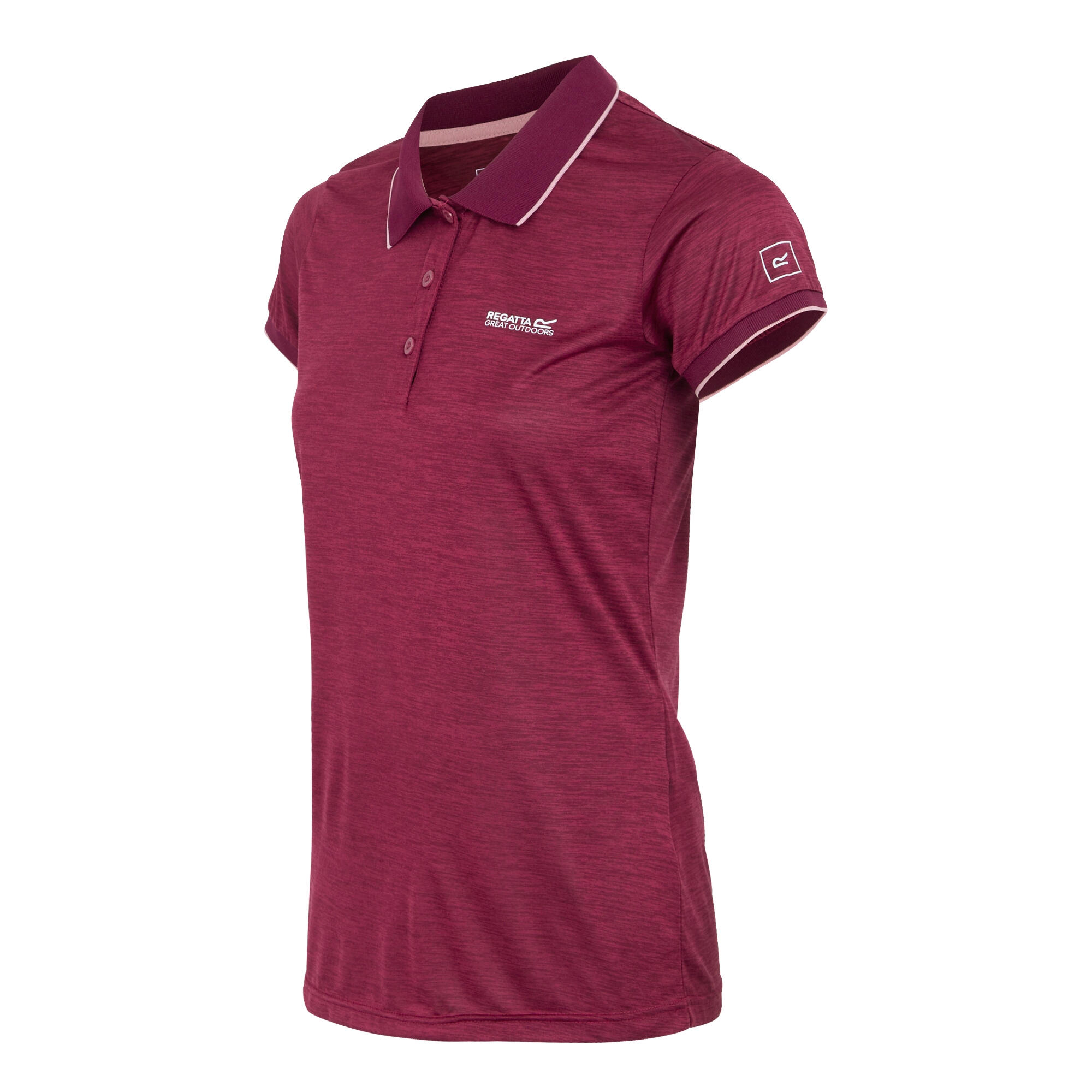 Polo Manches Courtes REMEX Femme (Bordeaux) 3/4