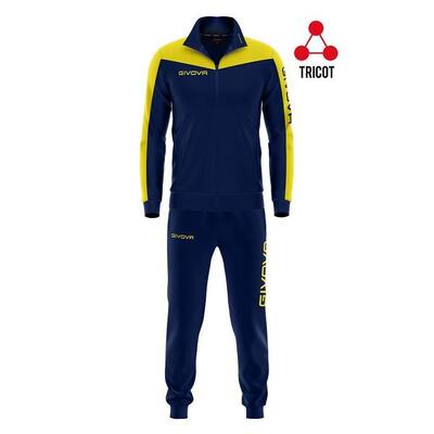Givova roma sportset 3xl blauw-geel voor heren