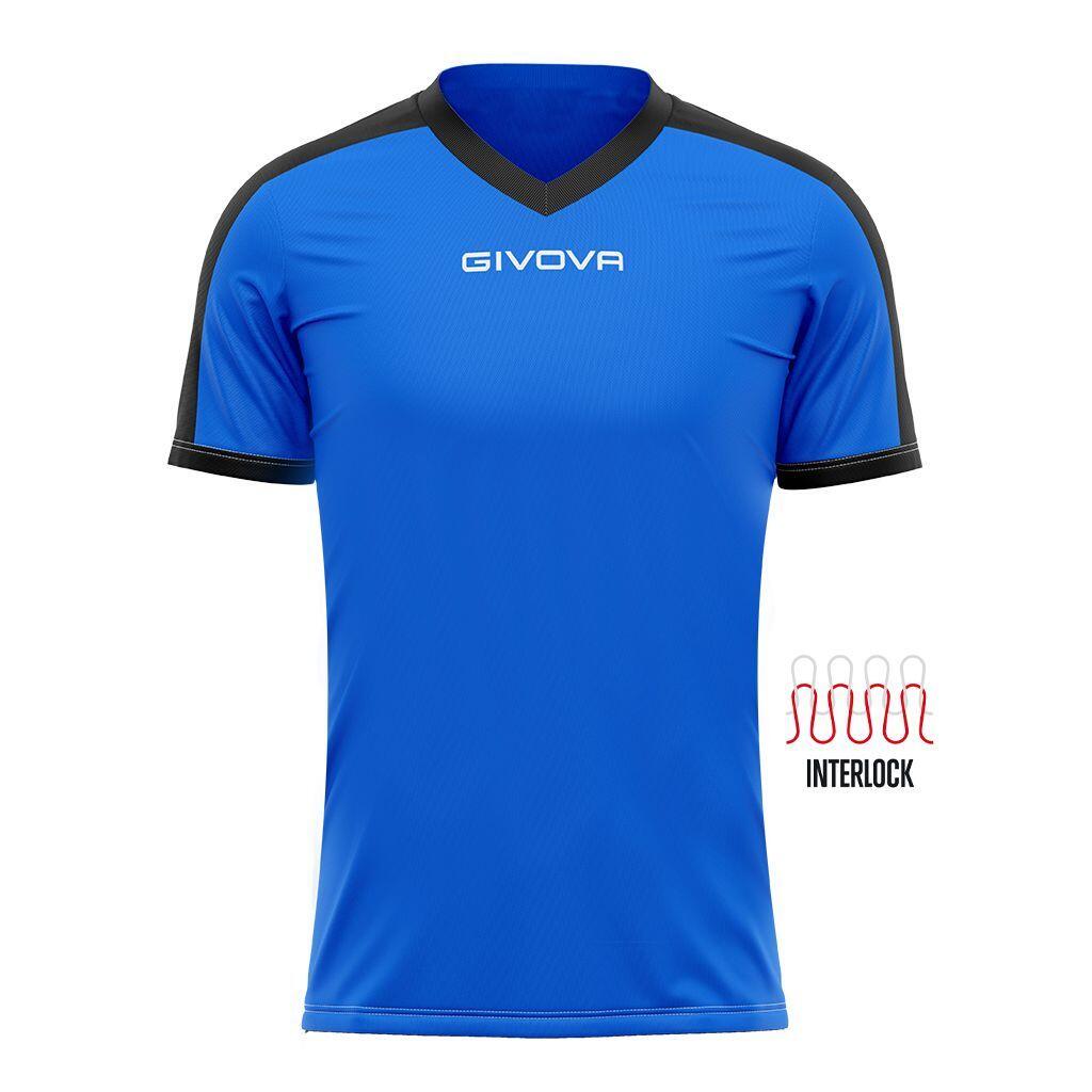 GIVOVA T-shirt uomo givova azzurro/nero