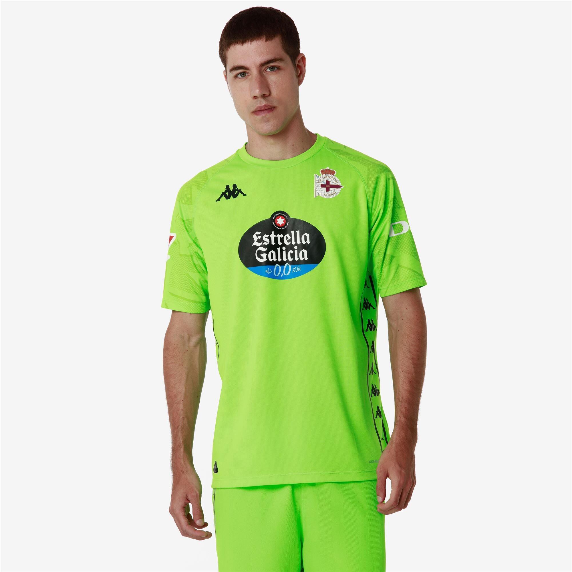 T-shirt da uomo in poliestere riciclato verde da calcio 5/7
