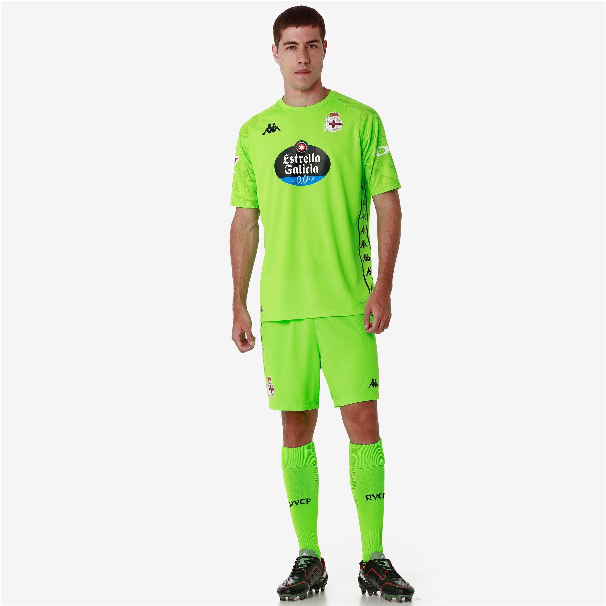 T-shirt da uomo in poliestere riciclato verde da calcio 4/7
