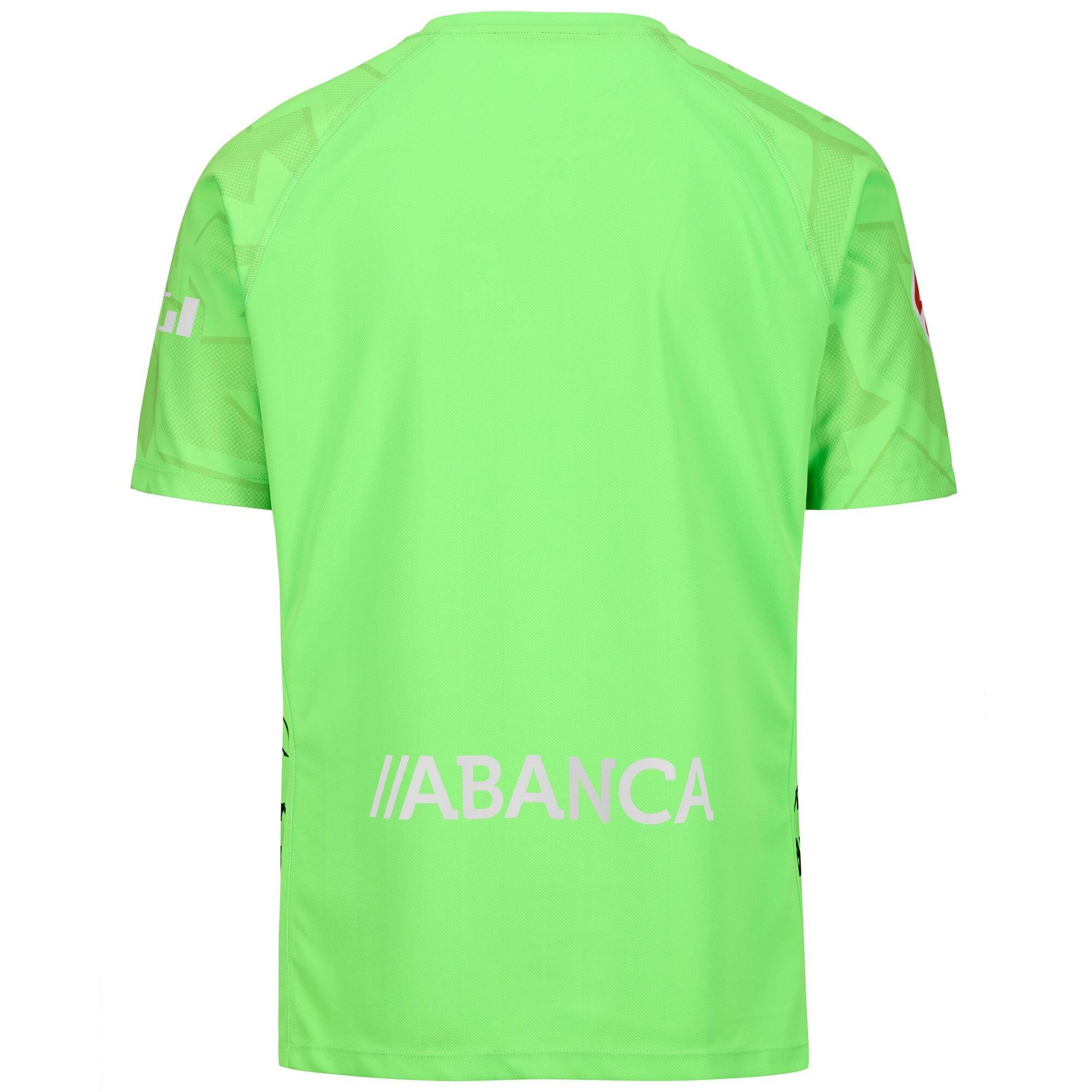 T-shirt da uomo in poliestere riciclato verde da calcio 3/7