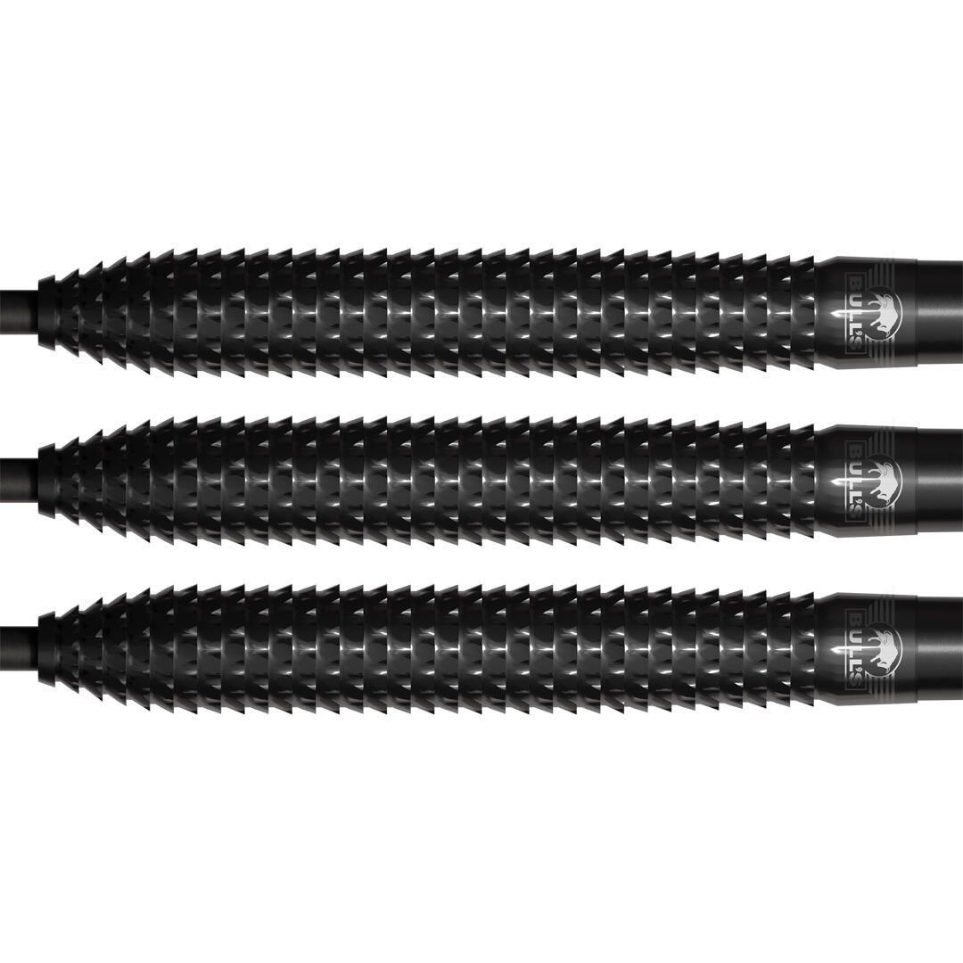 Bulls Shark Pro 90% Tungsten Black 23g Steeldarts 3/8