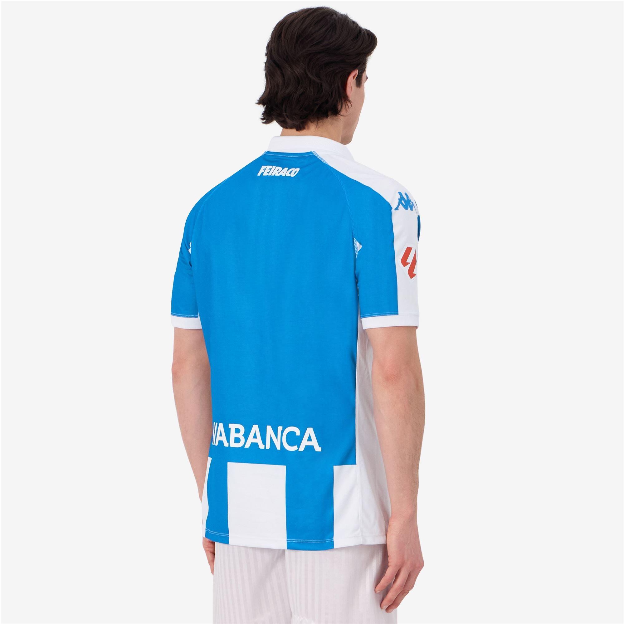 T-shirt da uomo in poliestere riciclato blu da calcio 6/7