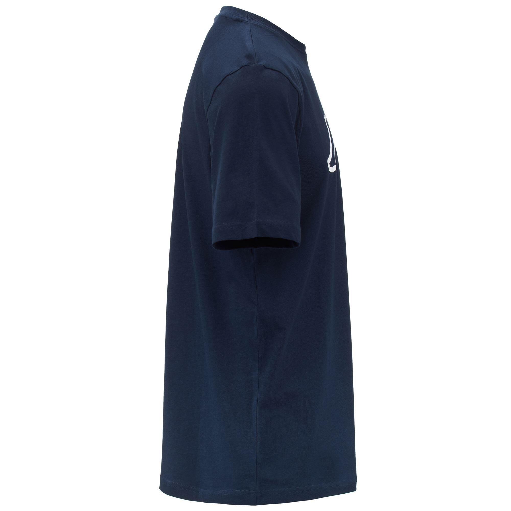 T-shirt da uomo in cotone blu da sportivo 2/5