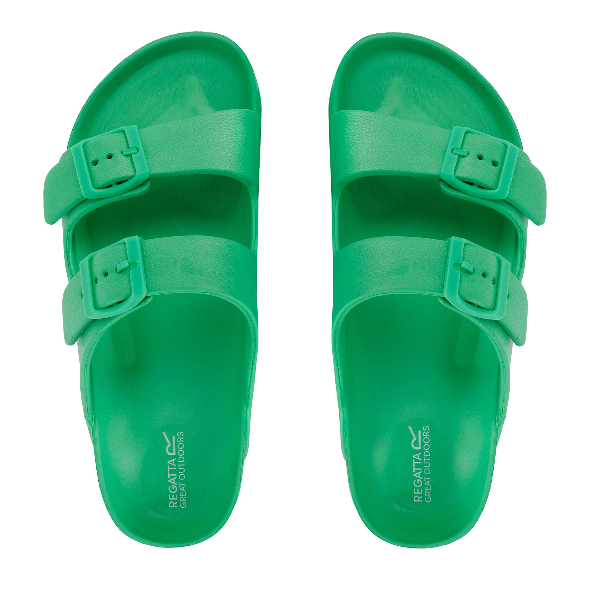Womens/Ladies Brooklyn Double Strap Sandals (Island Green) 4/5