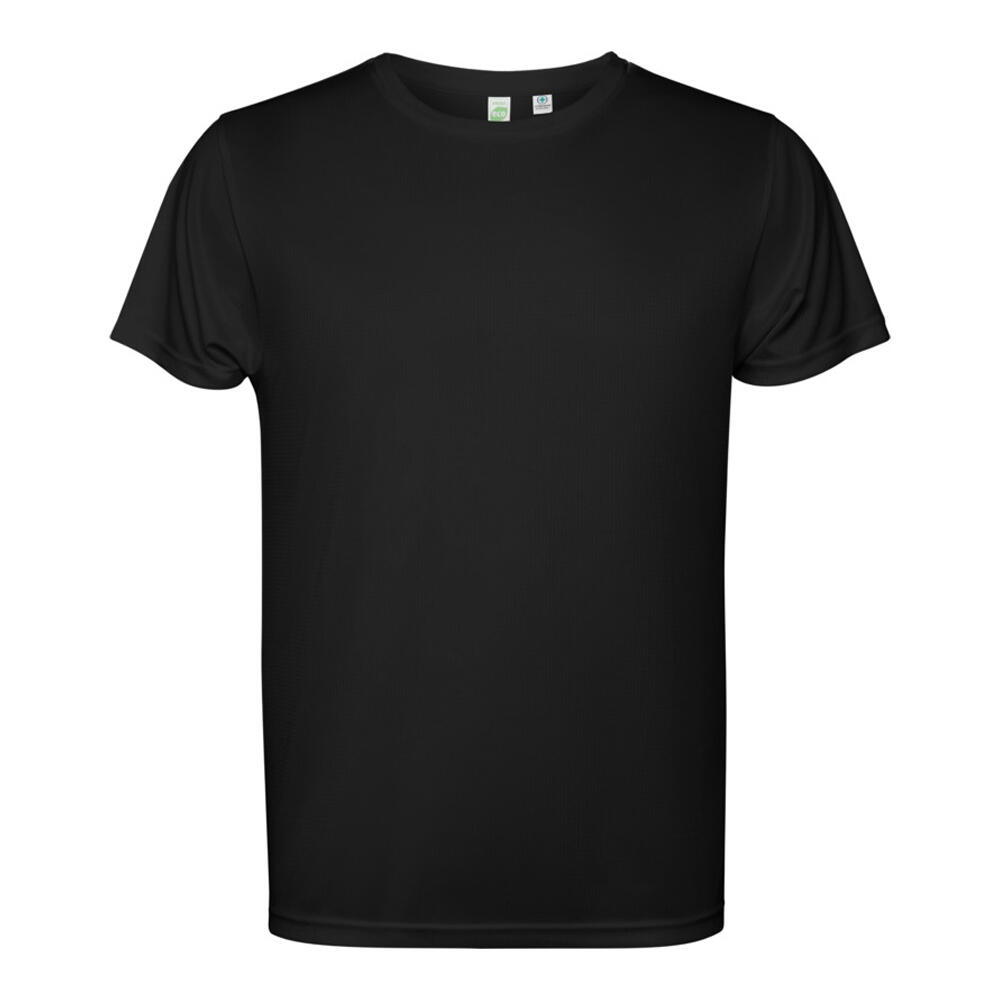 Roly - Tshirt Manches Courtes Estoril Homme (noir Uni) - T-shirt Manches Courtes - Noir - Decathlon