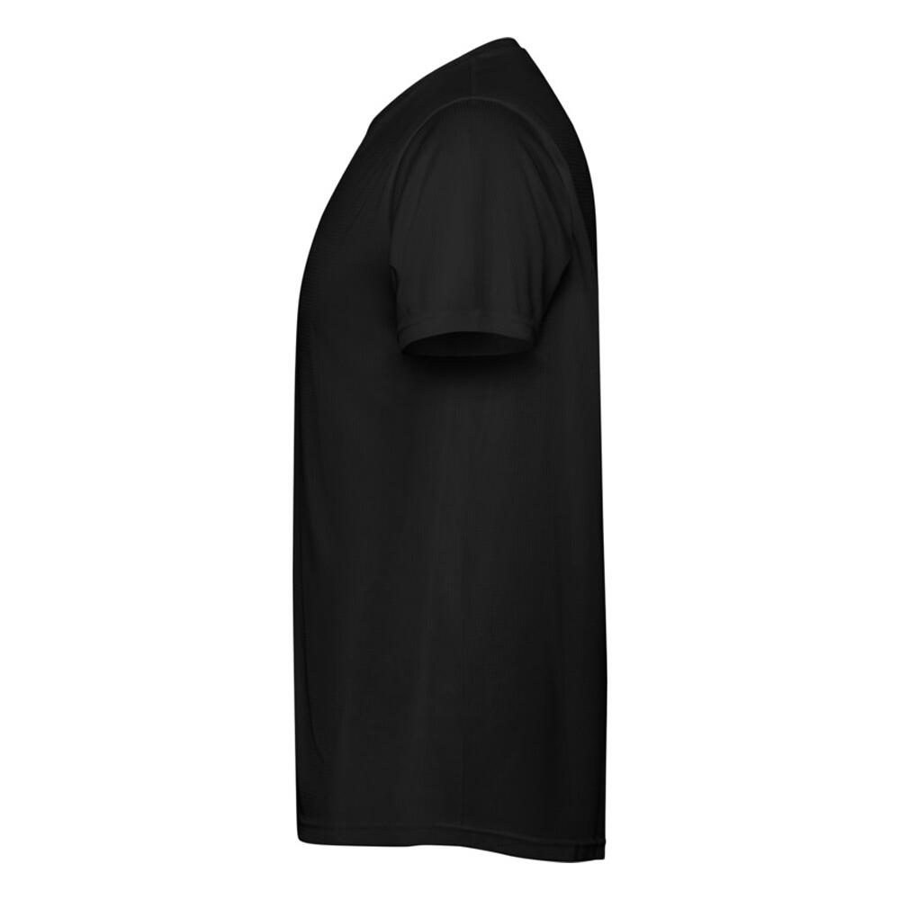Maglietta Maniche Corte Uomo Roly Estoril Nero Tinta Unita 3/4
