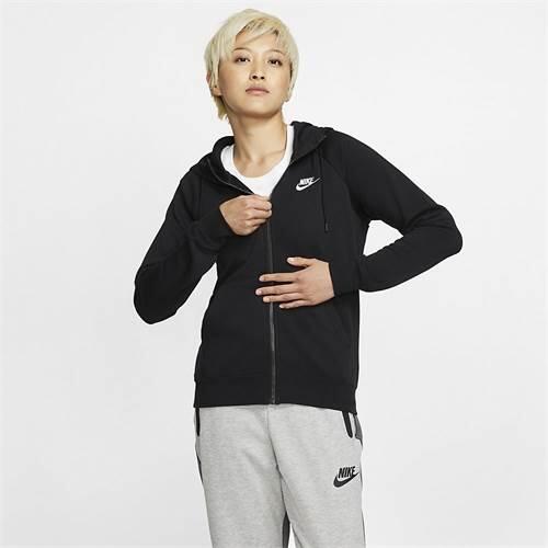 Sweatshirt Femmes Nike Nsw Essntl Fz Flc noir 3/4