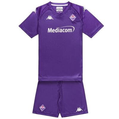 Completo T-Shirt Pantaloncino ACF Fiorentina da Bambino in Poliestere Viola