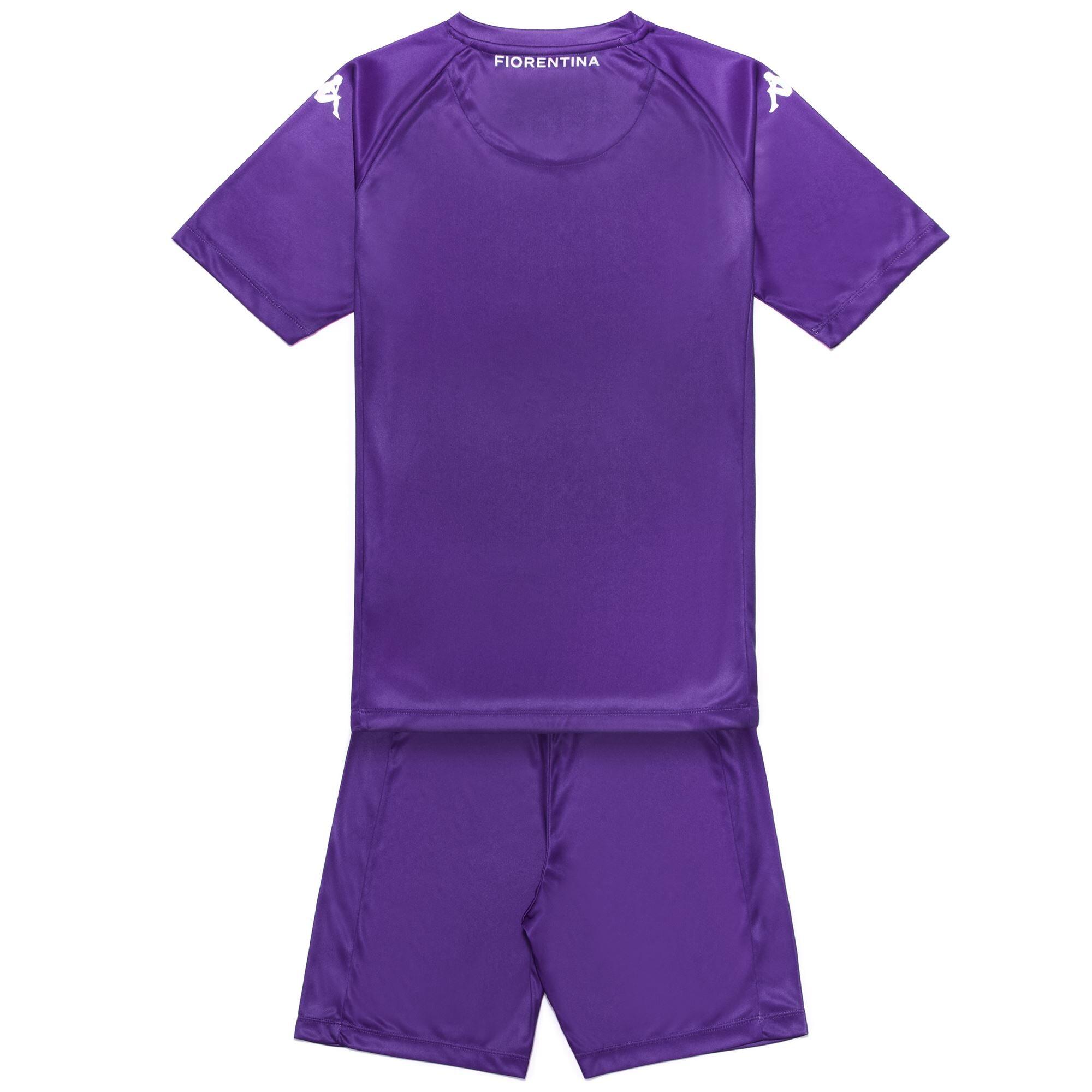 Completo T-Shirt Pantaloncino ACF Fiorentina da Bambino in Poliestere Viola 2/6