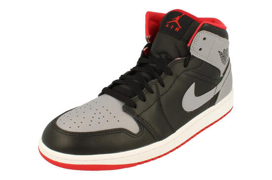 Air Jordan 1 Mid - Sneakers in pelle nera