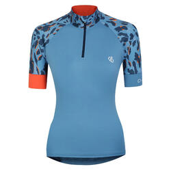 Maillot De Cyclisme FOLLOW THROUGH Femme (Bleu Pâle)