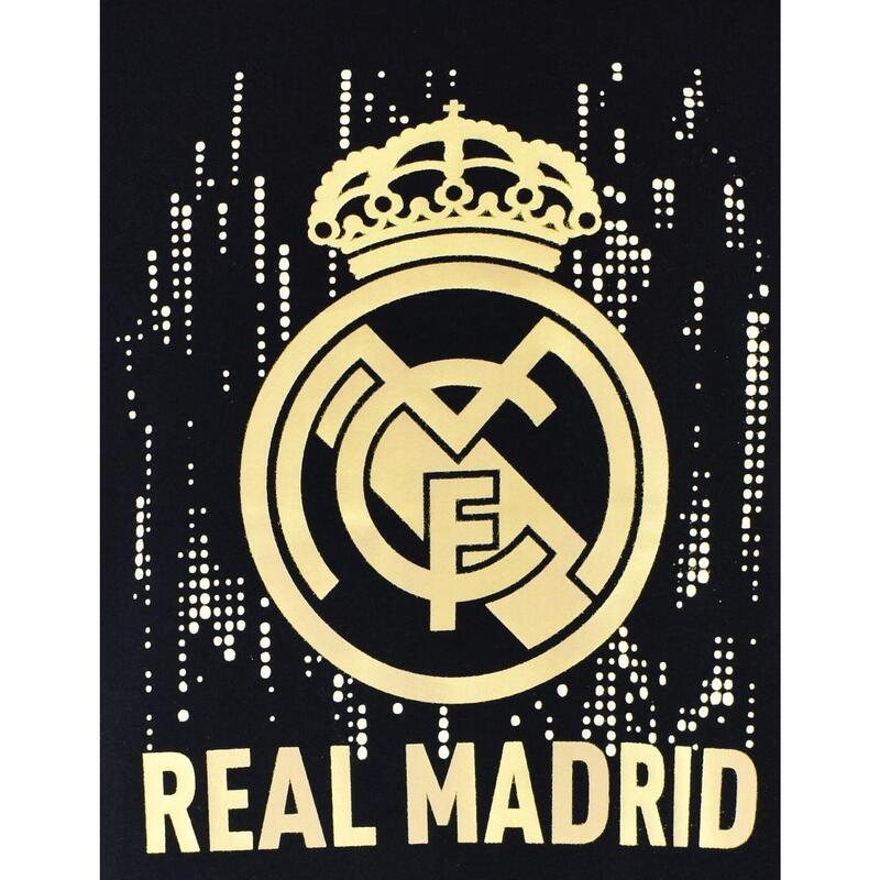Tricou pentru copii cu stema Real Madrid - negru și auriu - 6