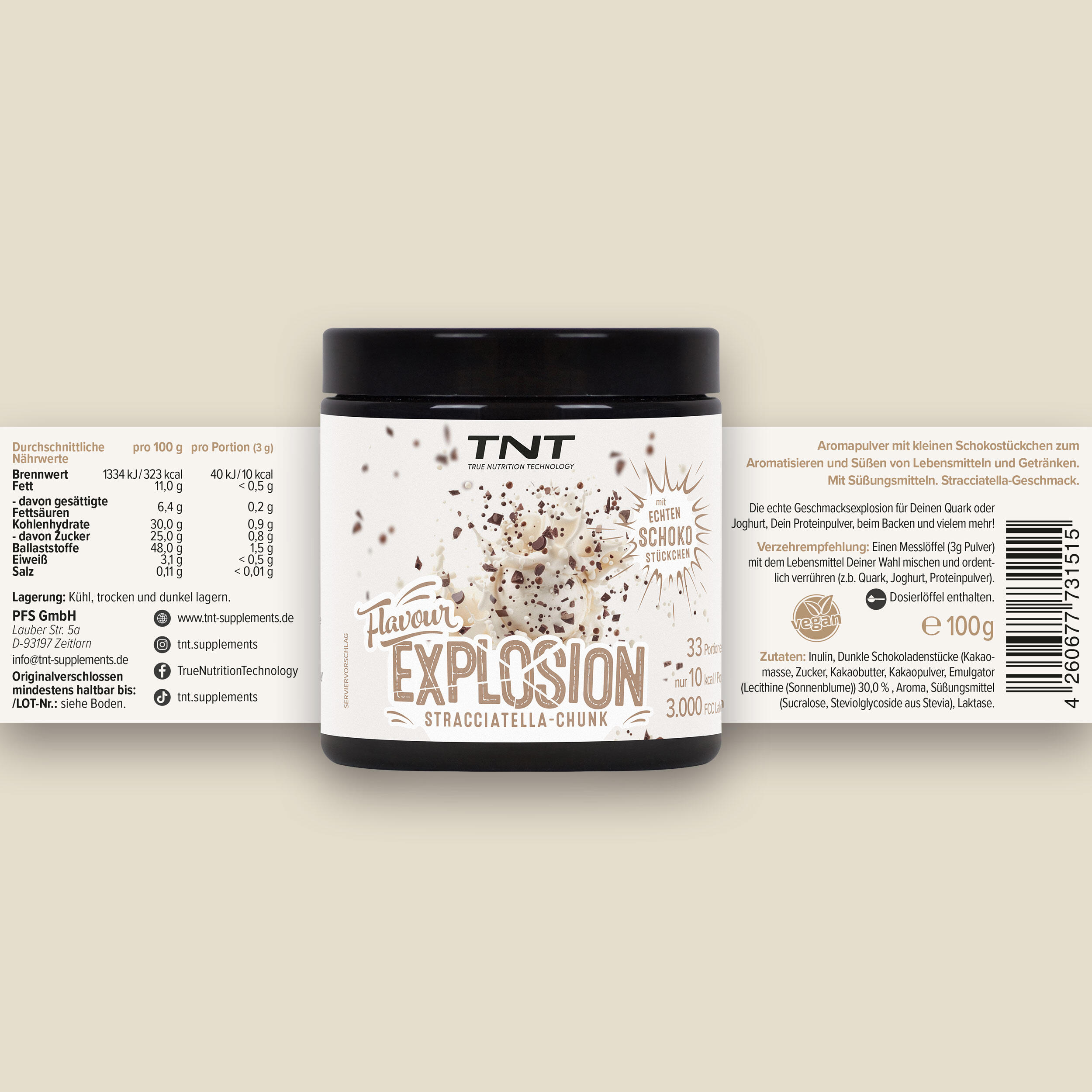 Flavour Explosion - genießen ohne schlechtes Gewissen - Stracciatella Chunk 4/6