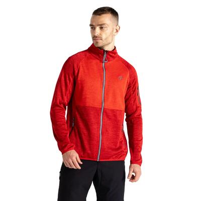 Heren torrek fleece top (gevaarlijk rood/seville rood)