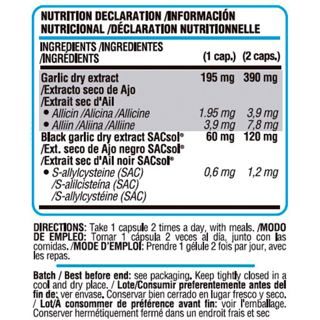 LIFE PRO BEST GARLIC 120 CAPS - Ajo para Circulación y Presión Arterial 3/5