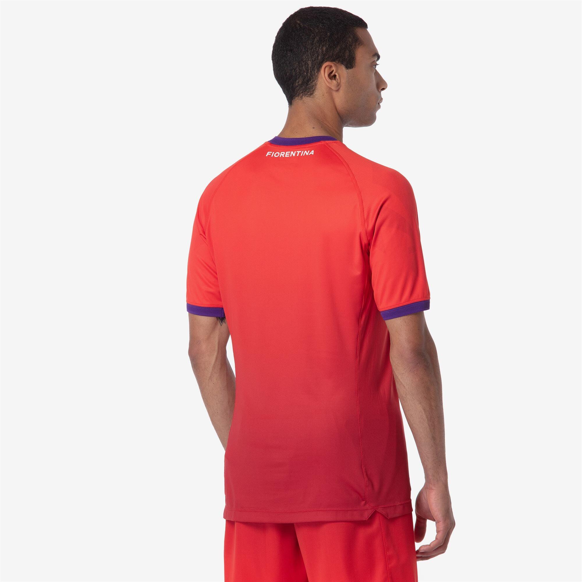 T-Shirt ACF Fiorentina da Uomo in Poliestere riciclato Rosso 3/7