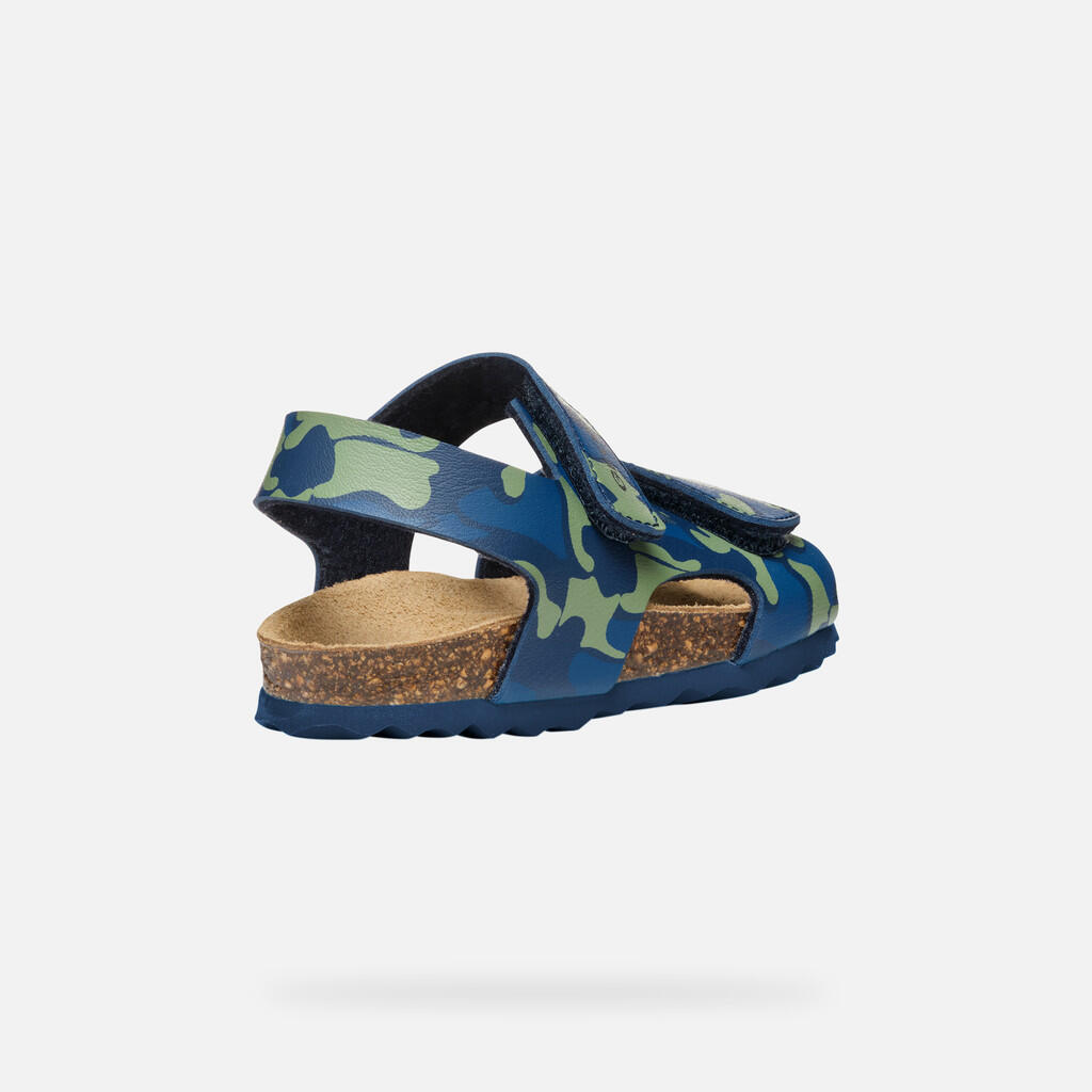 Sandales Bébé Garçon B SANDAL CHALKI BOY Bleu Marine/Bleu Ciel Foncé 6/7