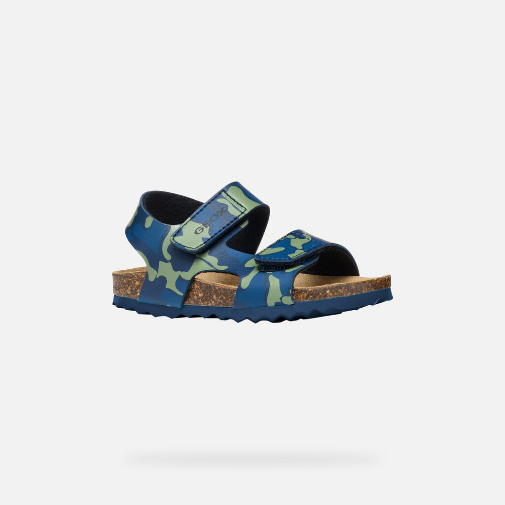 Sandales Bébé Garçon B SANDAL CHALKI BOY Bleu Marine/Bleu Ciel Foncé 4/7