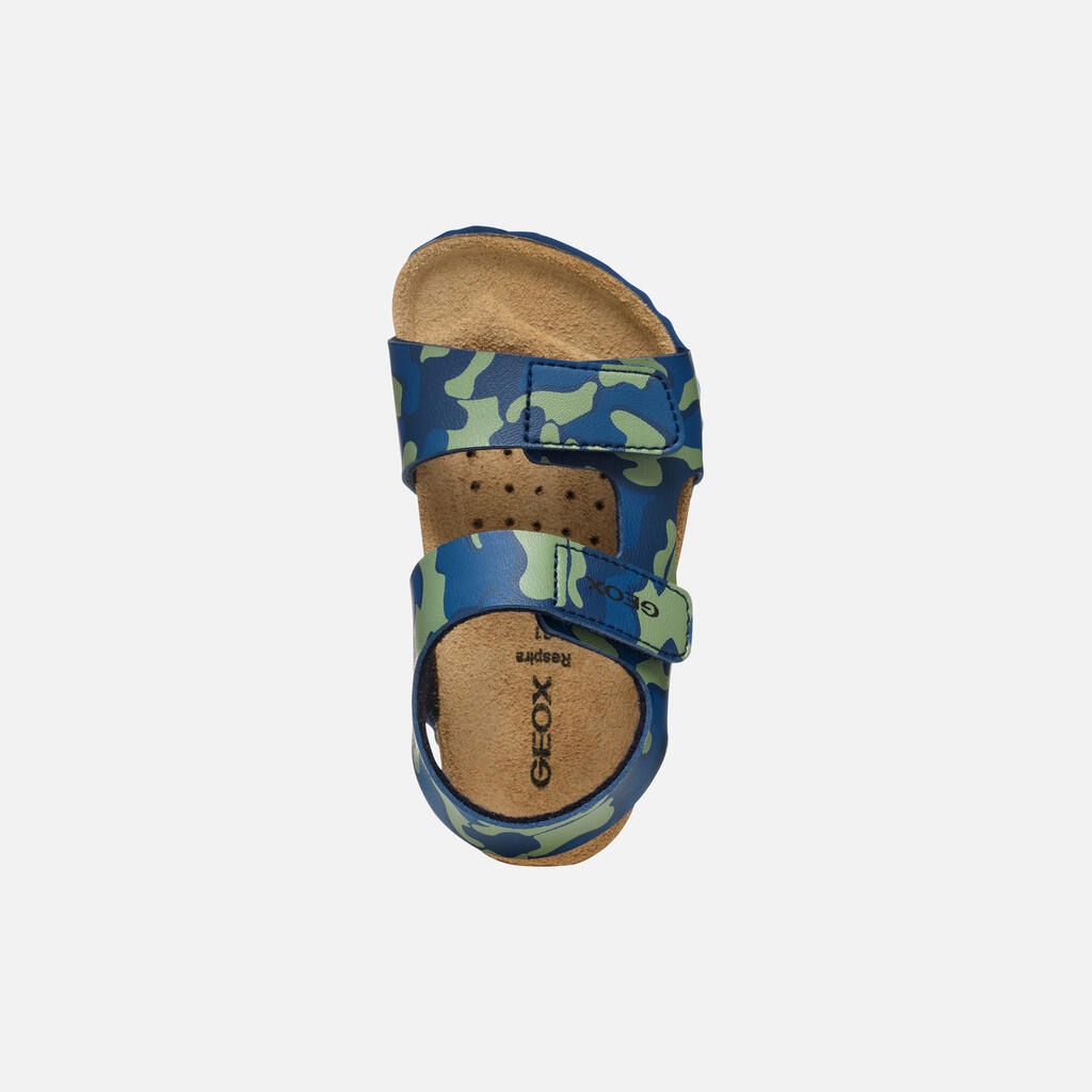 Sandales Bébé Garçon B SANDAL CHALKI BOY Bleu Marine/Bleu Ciel Foncé 7/7