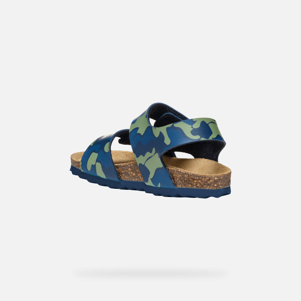 Sandales Bébé Garçon B SANDAL CHALKI BOY Bleu Marine/Bleu Ciel Foncé 5/7