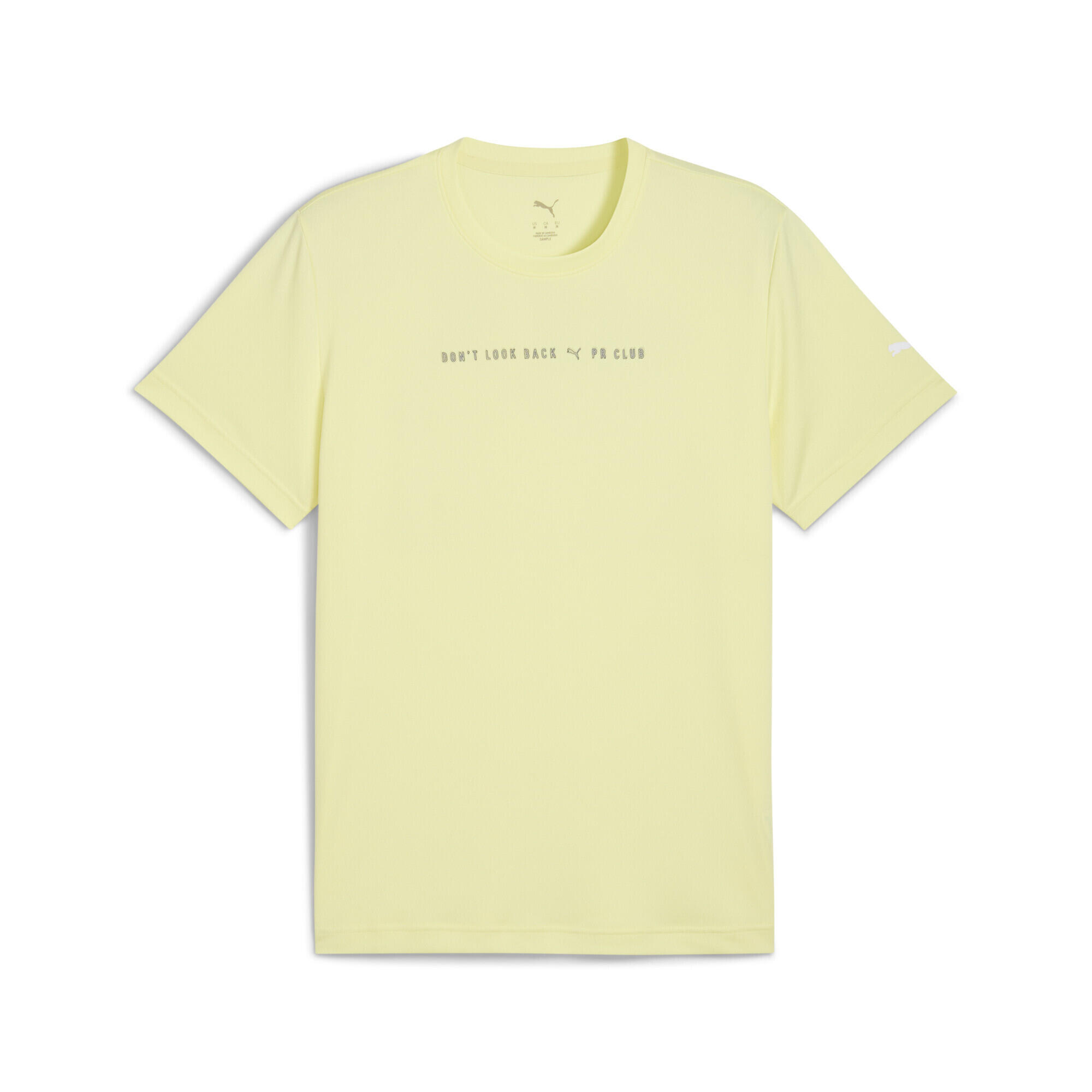 Męska koszulka RUN CLUB z grafiką PUMA Gold Moon Yellow