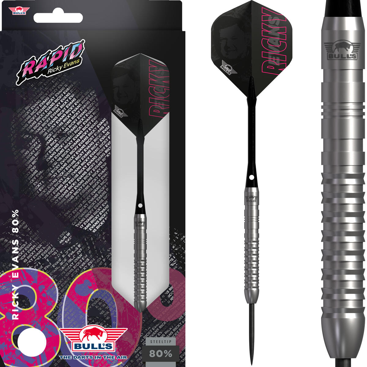 Bull's Ricky Evans 80% E2 Steeldarts 21g | Decathlon