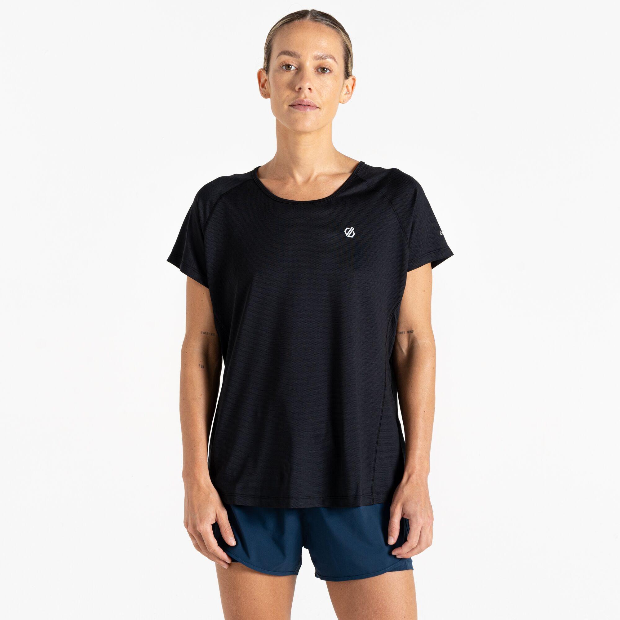Dare 2b - T-shirt Manches Courtes - Corral Randonnée Femme - T-shirt Manches Courtes - Marron|noir|vert - 44 L - Decathlon
