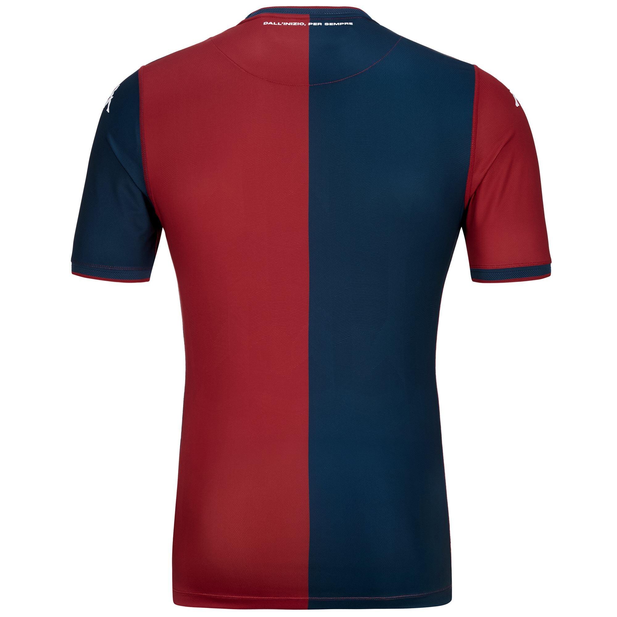 T-shirt da uomo in poliestere riciclato rosso da calcio 3/7
