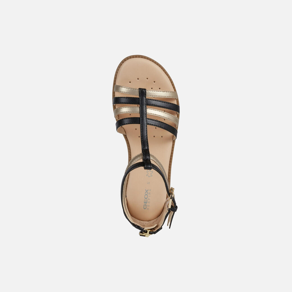 Sandales Fille SANDAL KARLY GIRL Noir/Platine 6/7
