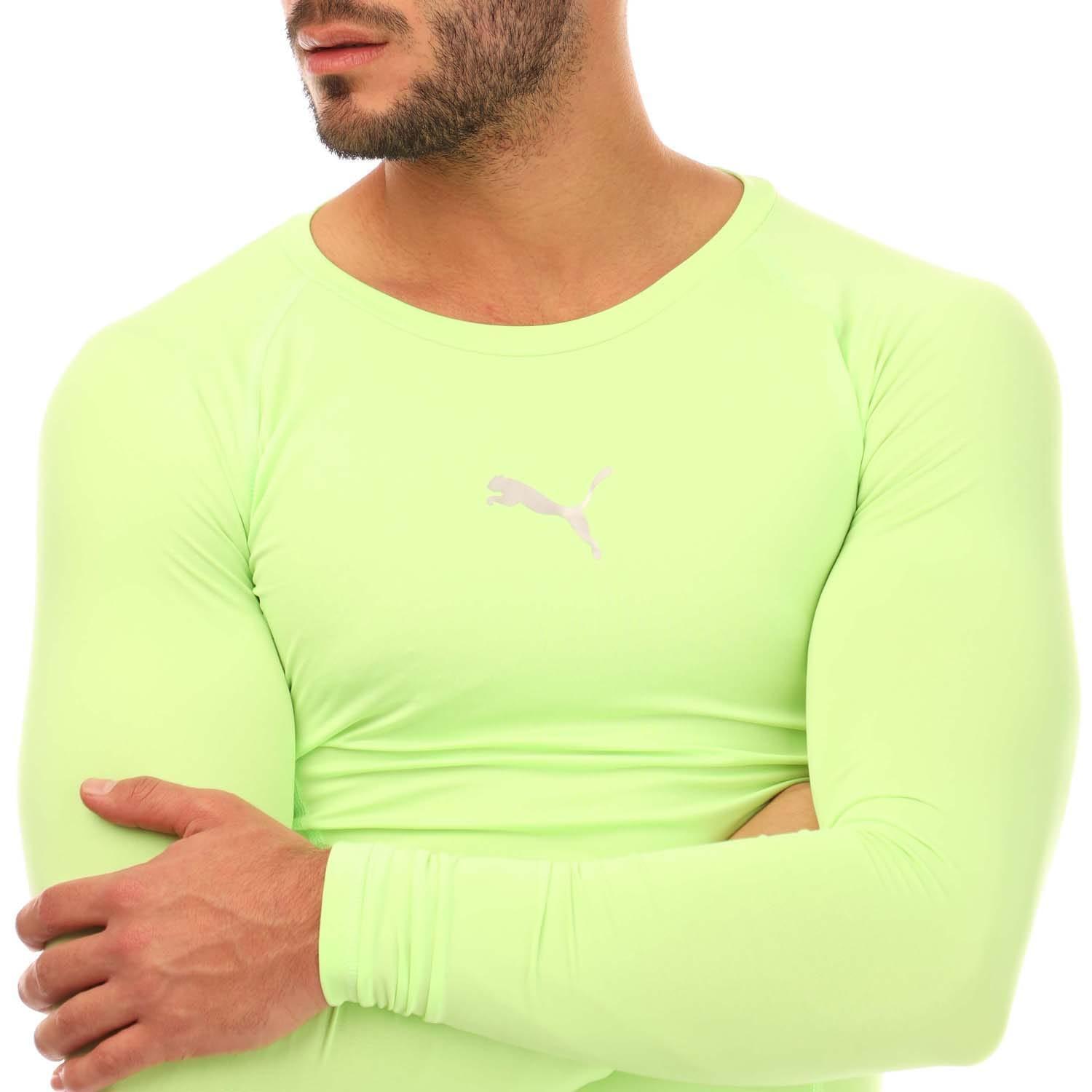 Maglietta Di Base Manica Lunga Uomo Puma Liga Lime 3/4