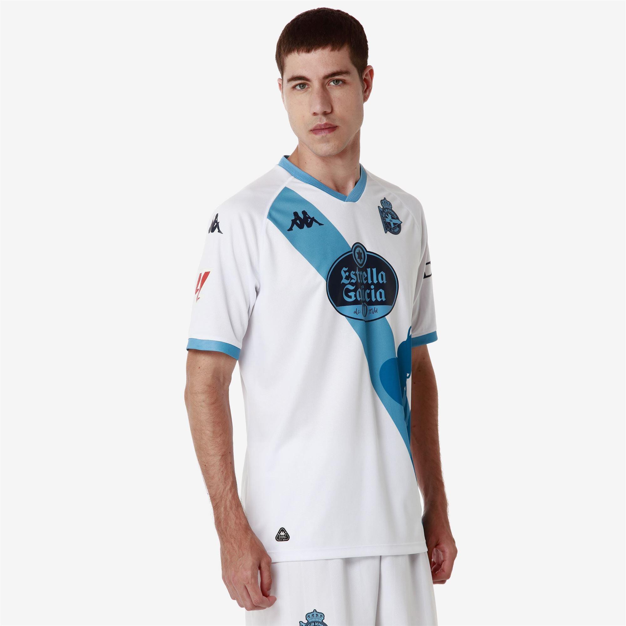 T-shirt da bambino in poliestere riciclato bianco da calcio 6/7