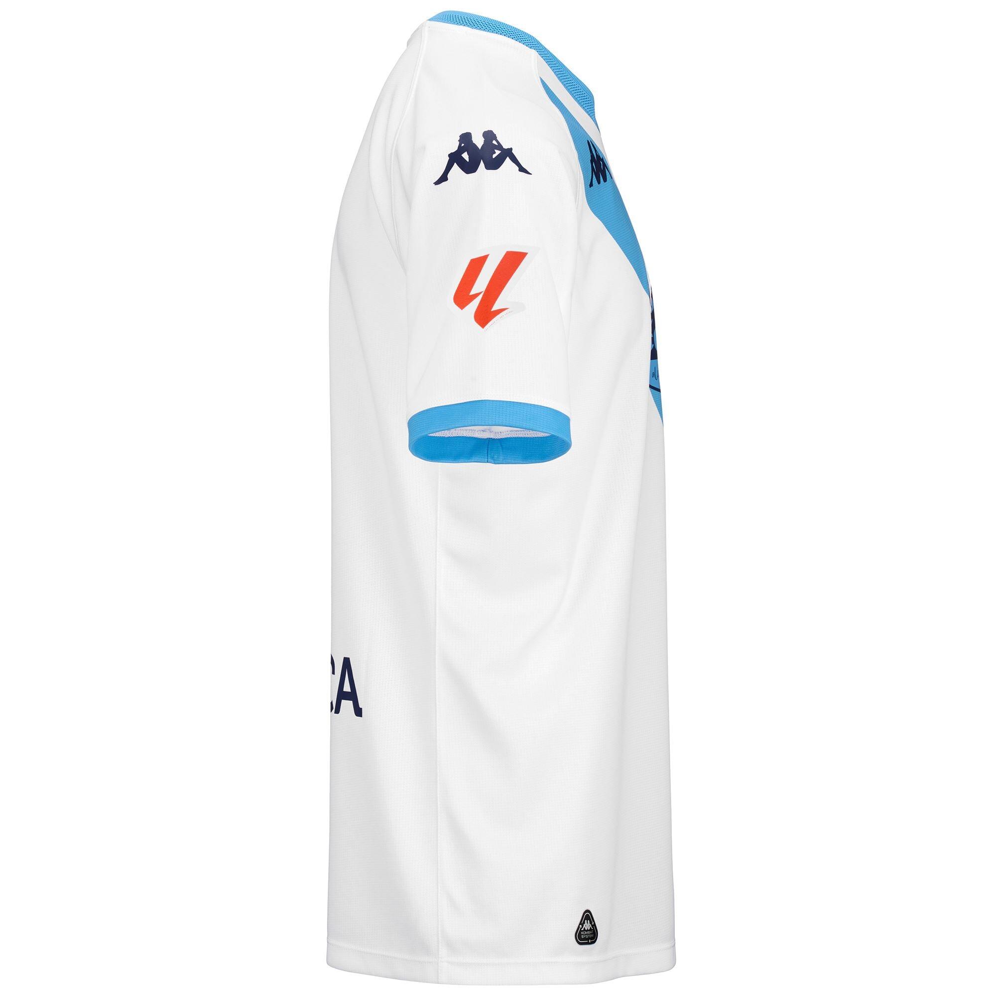T-shirt da bambino in poliestere riciclato bianco da calcio 2/7