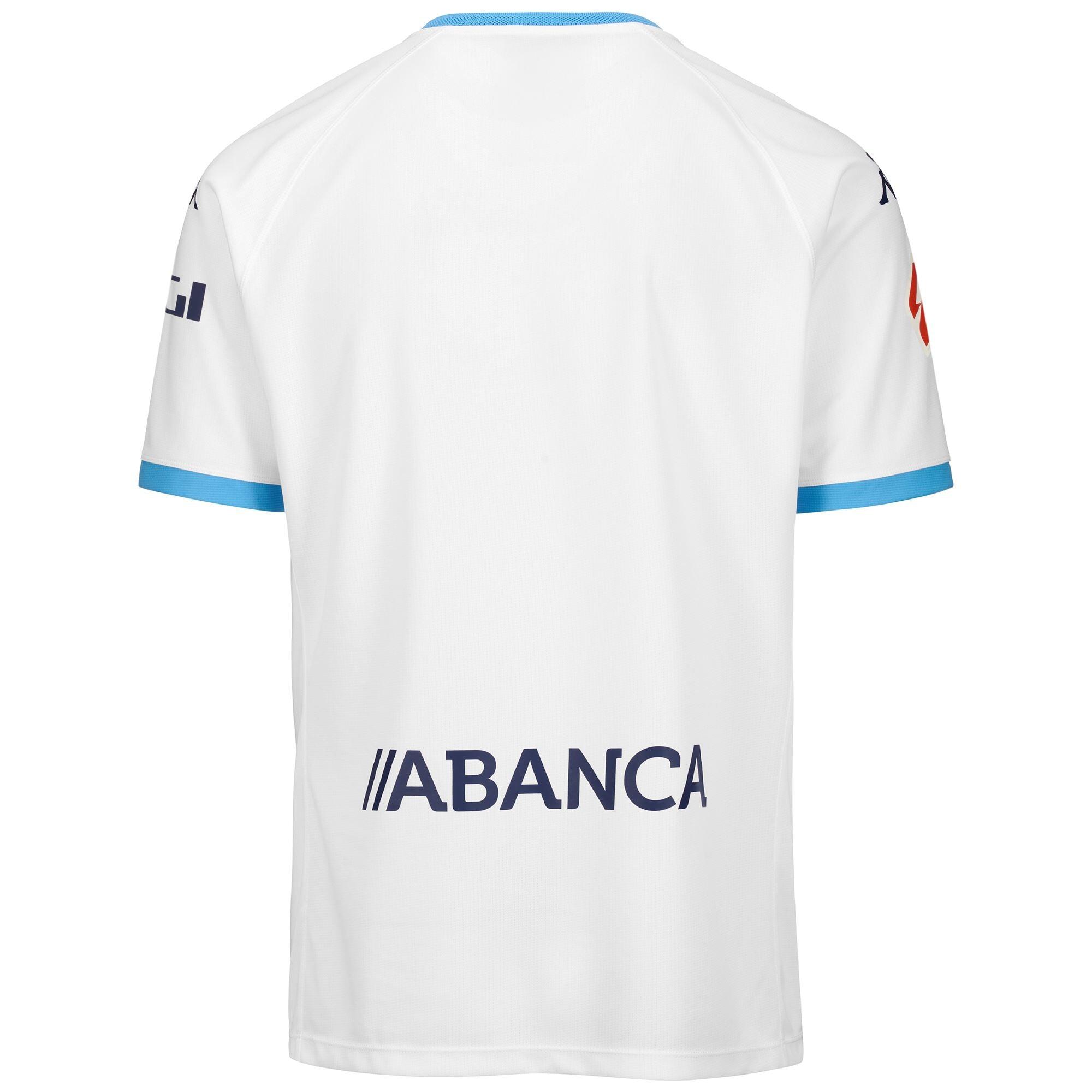T-shirt da bambino in poliestere riciclato bianco da calcio 3/7