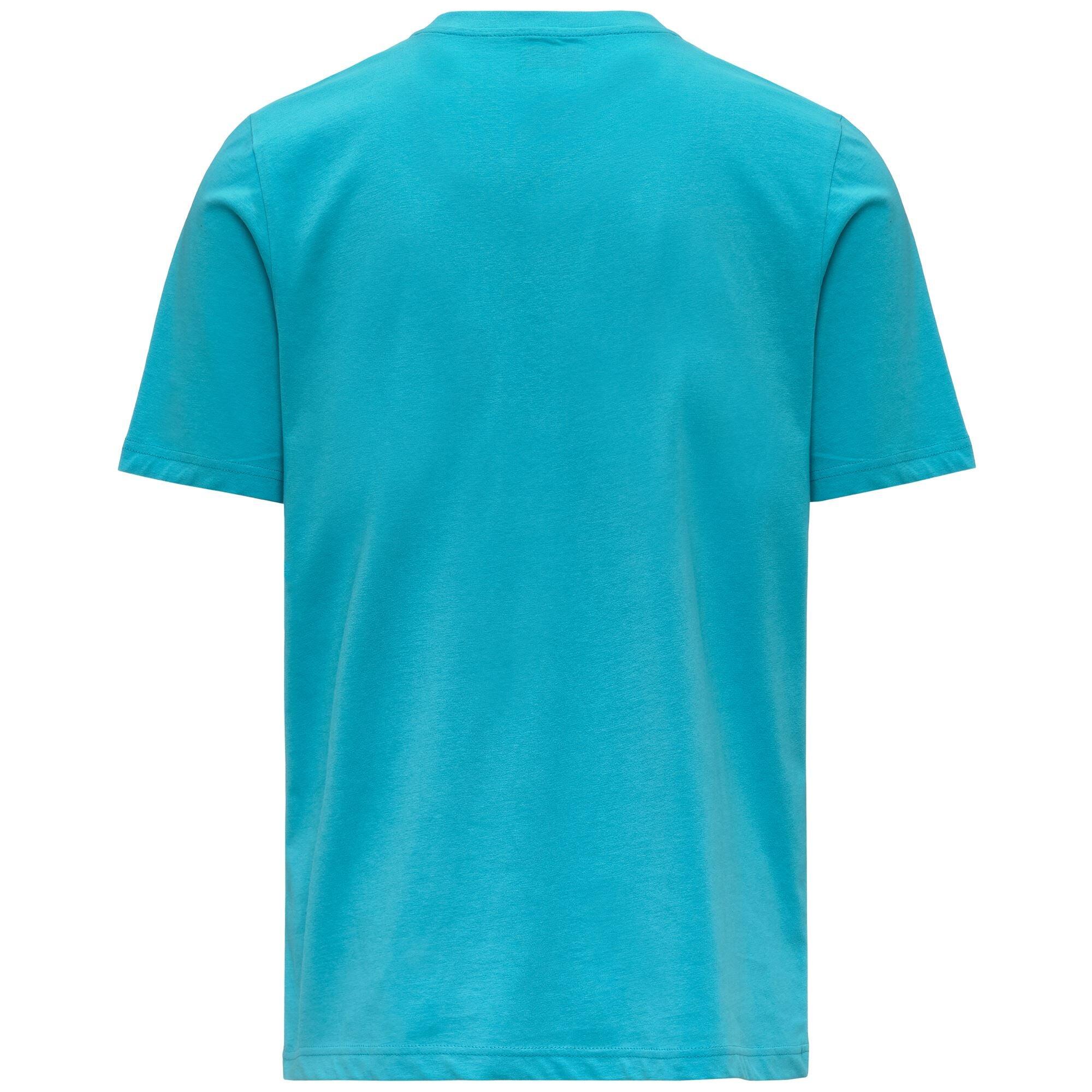 T-shirt da uomo in cotone blu da sportivo 3/5