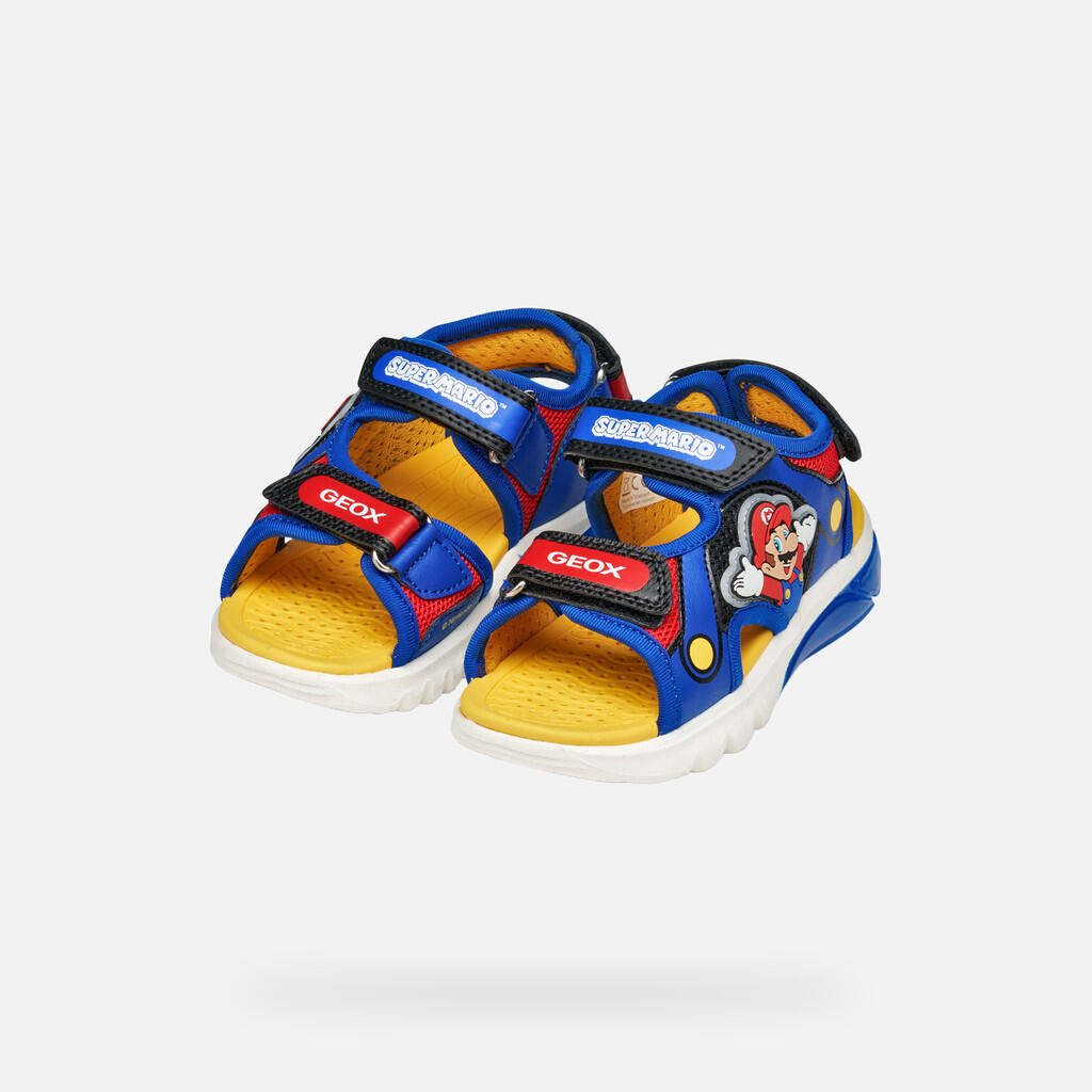 Garçon J SANDAL CIBERDRON B Bleu Roi/Rouge 3/7