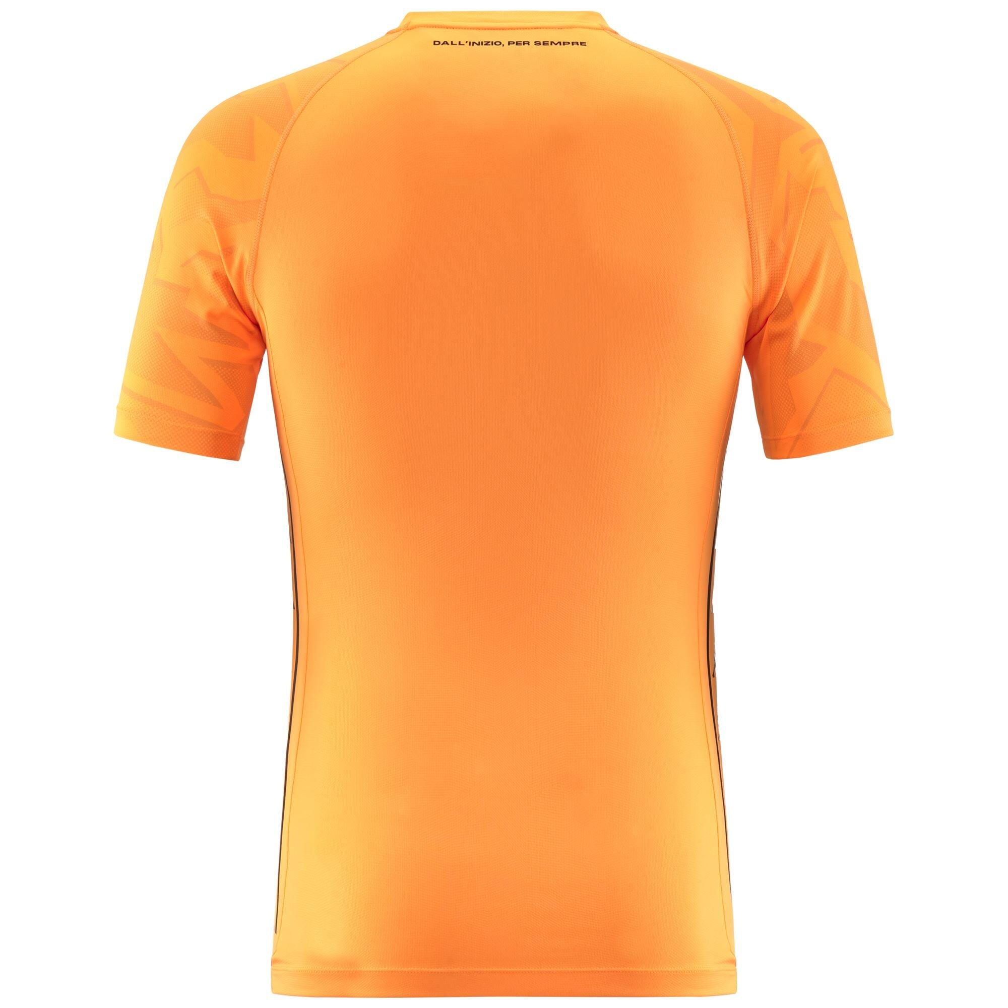 t-shirt da uomo in poliestere giallo da fitness 3/5
