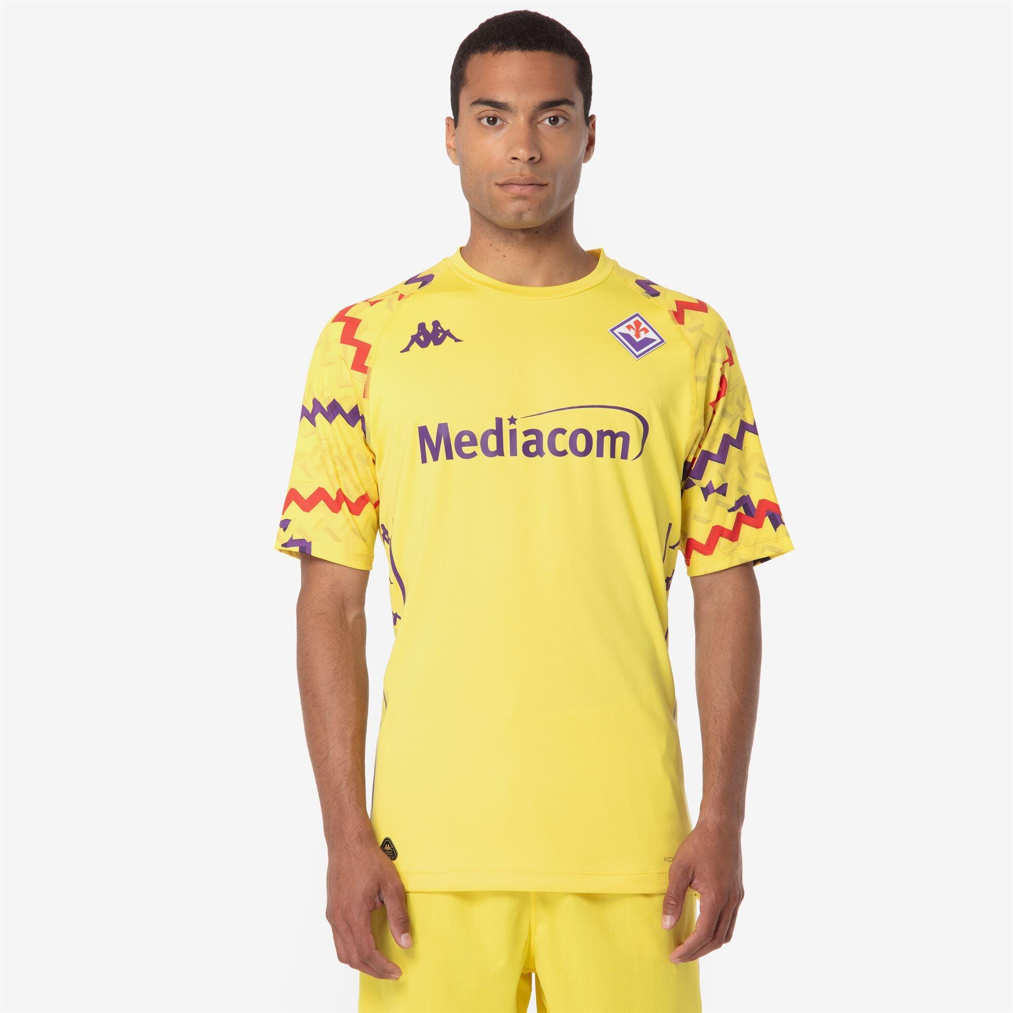 T-Shirt ACF Fiorentina da Uomo in Poliestere riciclato Giallo 5/7