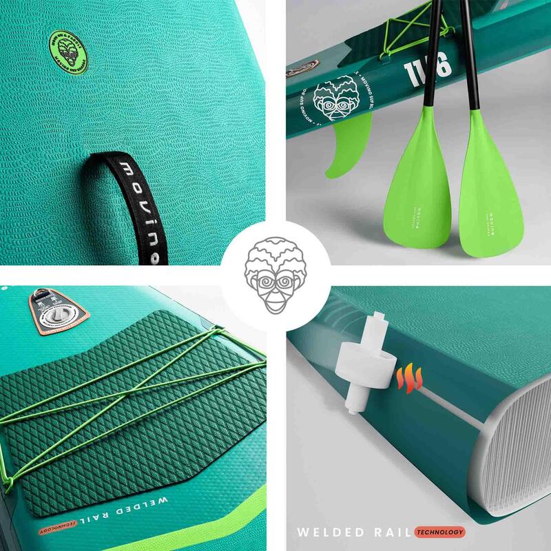 Nafukovací SUP paddleboard Adria G (350 cm) svařované hrany pádlo 2v1