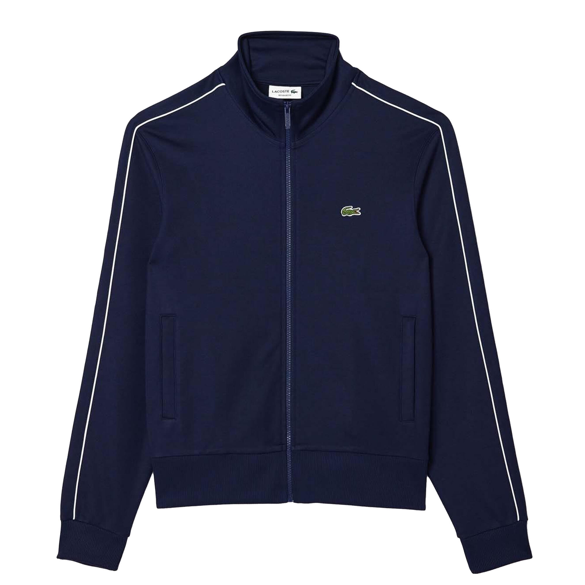 LACOSTE Mens Paris Pique Track Jacket (Blue)