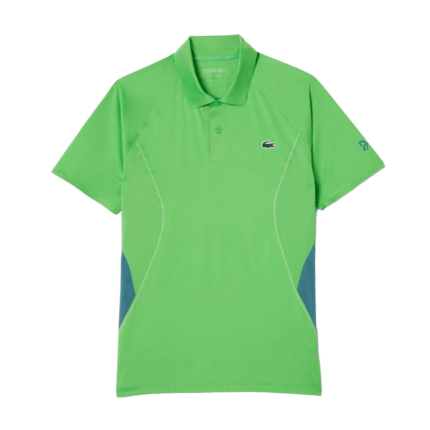 LACOSTE Mens Novak Djokovic Regular Tennis Polo Shirt (Green)
