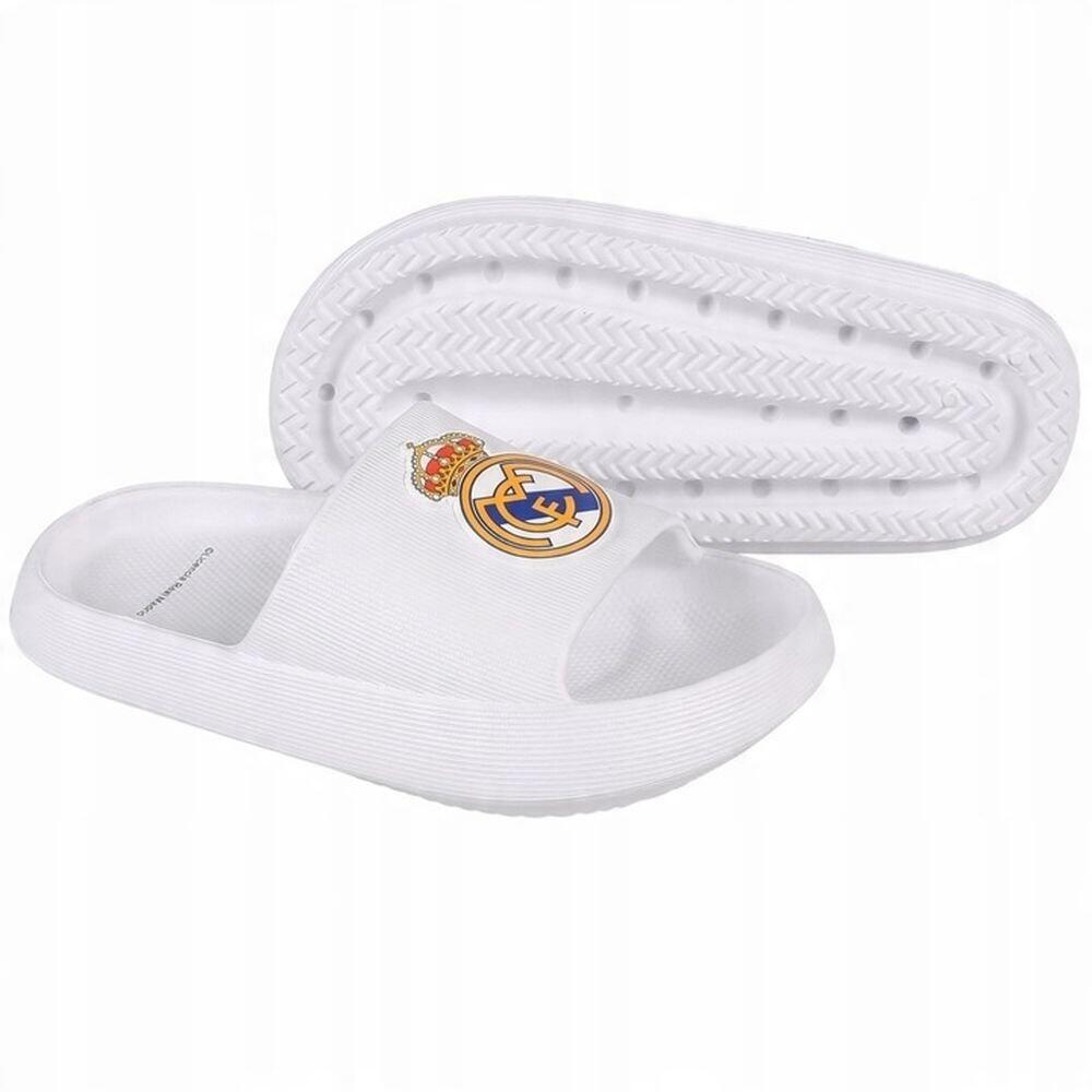 Real Madryt klapki junior beach pool flip flops white EVA białe 4/4