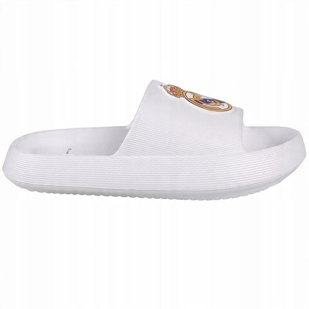 Real Madryt klapki junior beach pool flip flops white EVA białe 3/4