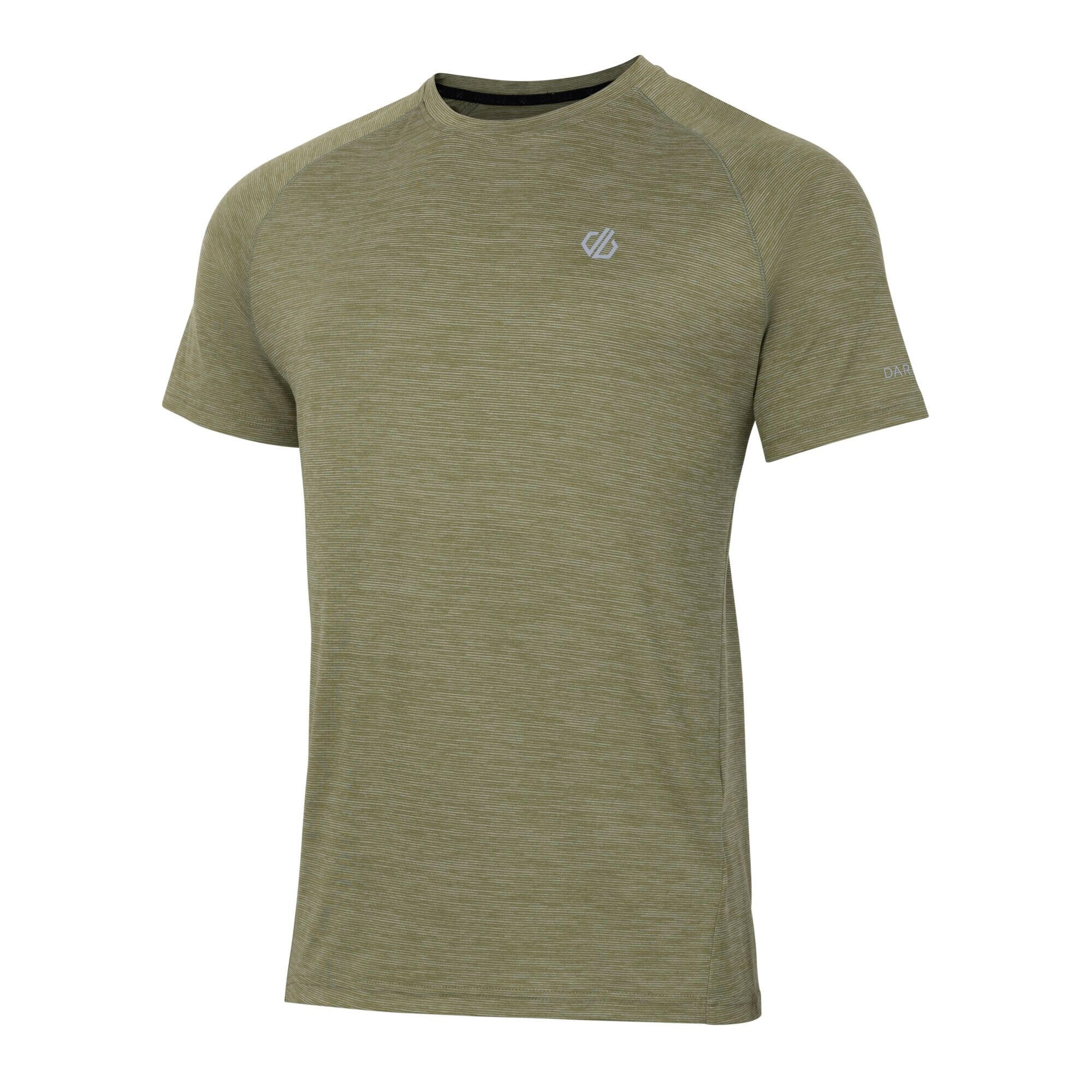 Tshirt Motif/style Chiné PERSIST Homme (Vert Olive Chiné) 3/4