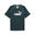 Pánské fitness tričko relaxed fit krátké rukávy Essentials PUMA Green Terrain