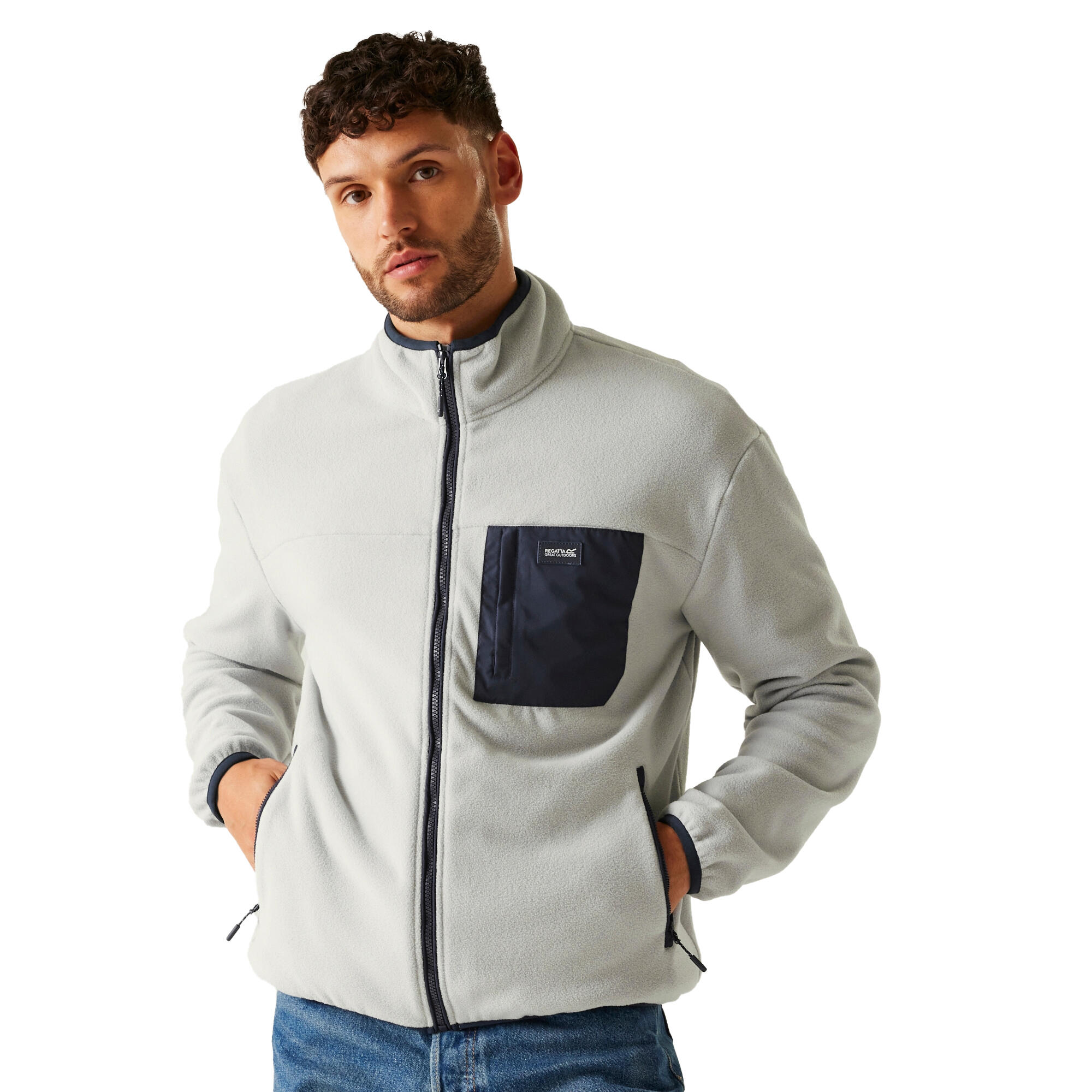 "Frankie" Fleecejacke Durchgehender Reißverschluss für Herren 4/5