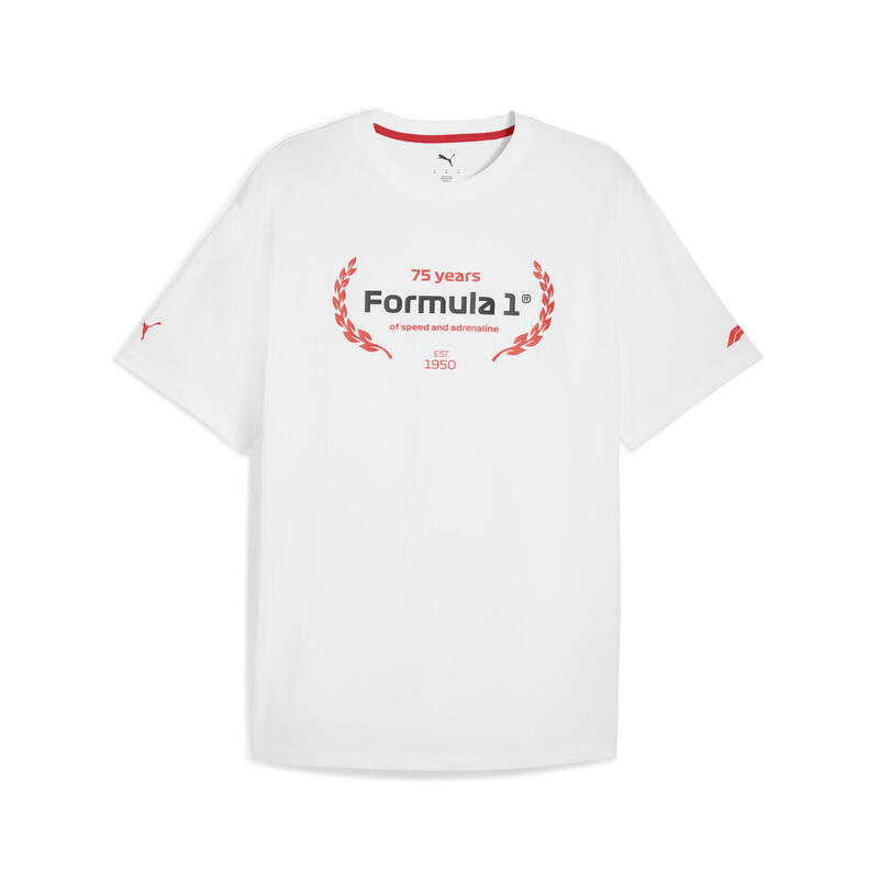 Męska koszulka F1® Essentials z grafiką PUMA White